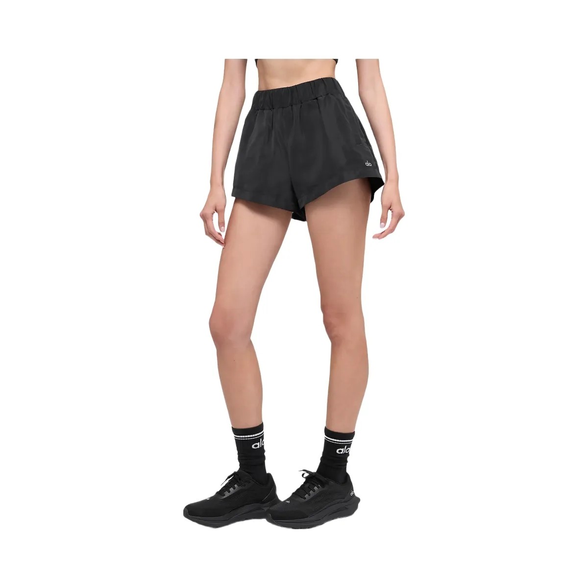 Alo Women's High-Waist Socialite Short - Black - HypeFly India View 1