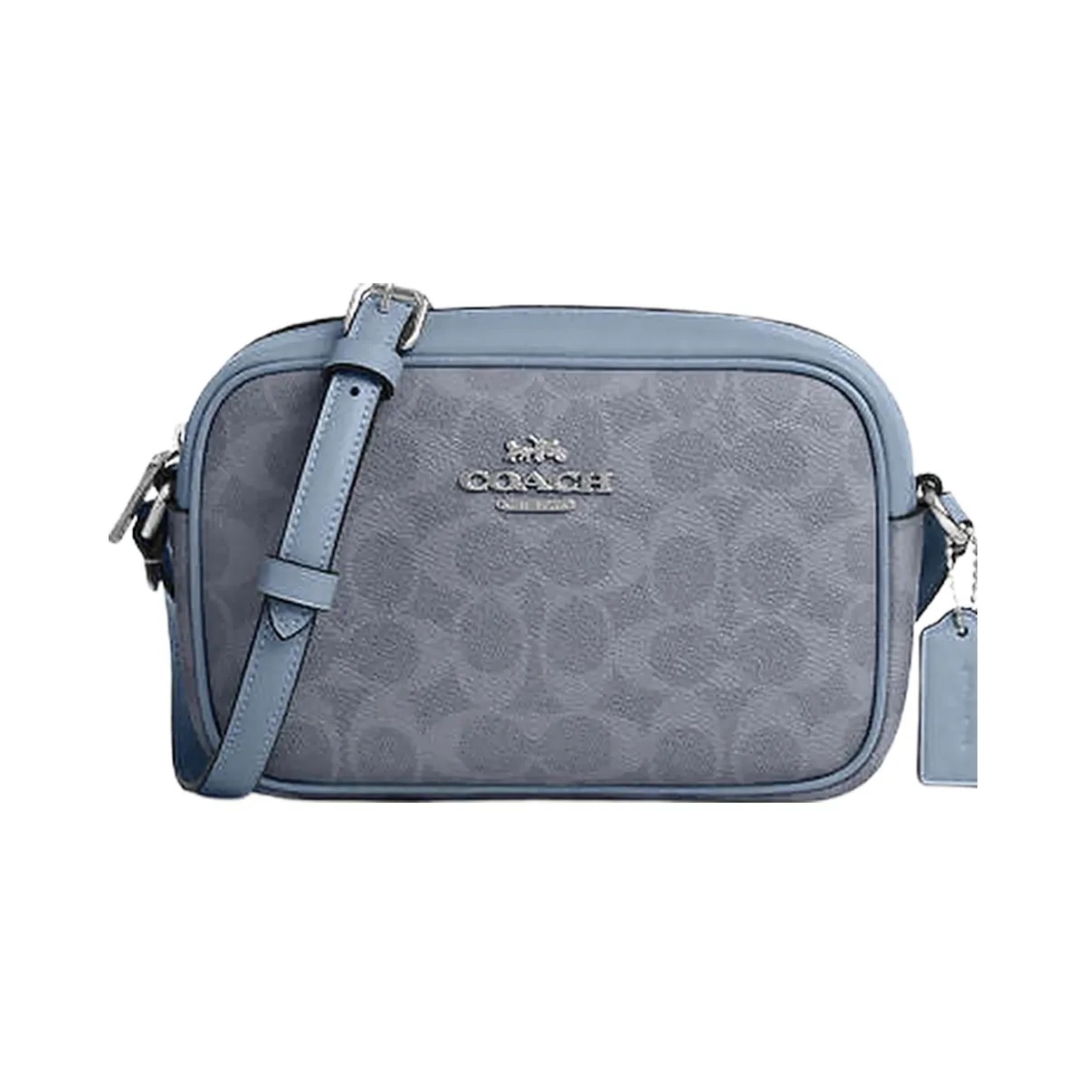Coach Mini Jamie Camera Bag In Signature Canvas Signature Canvas-Silver-Chambray - HypeFly India View 1