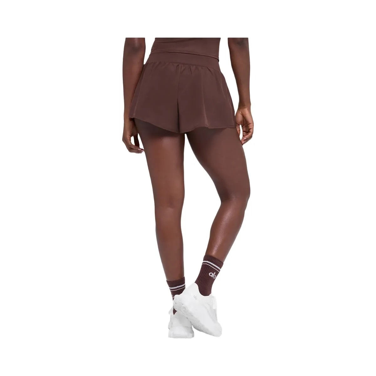 Alo Women's Victory Running Short - Brownstone - HypeFly India View 3