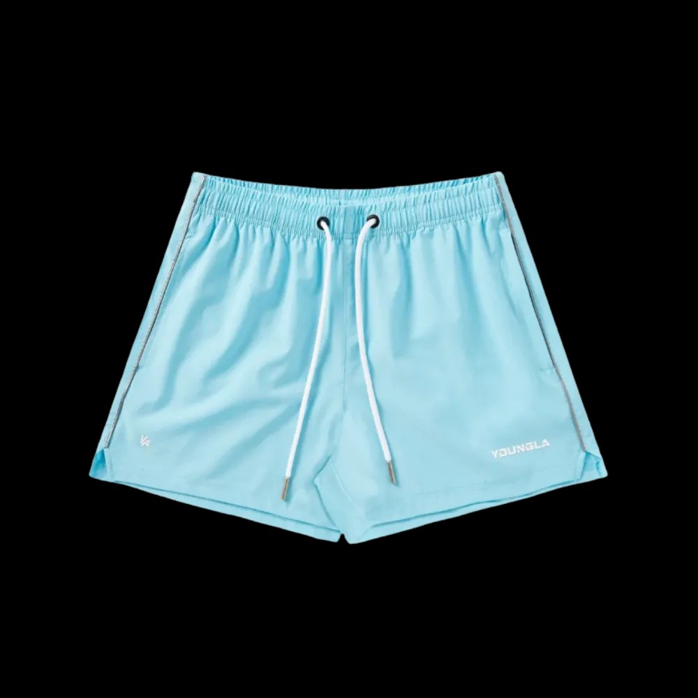 YoungLA Leg Day Shorts Sky Blue - HypeFly India View 1