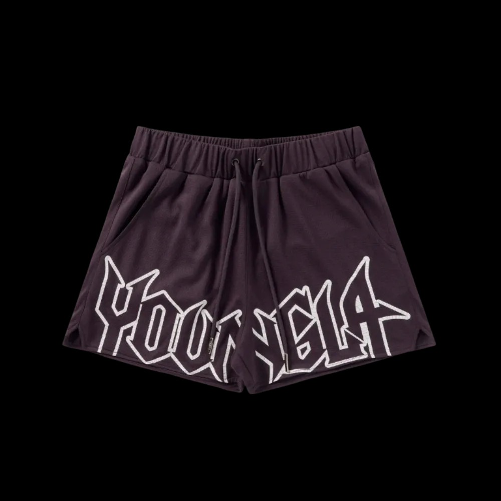 YoungLA All-Star Shorts Plum - HypeFly India View 1