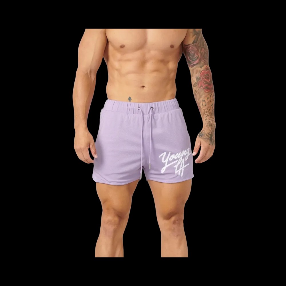 YoungLA Legacy Shorts Lavender - HypeFly India View 1