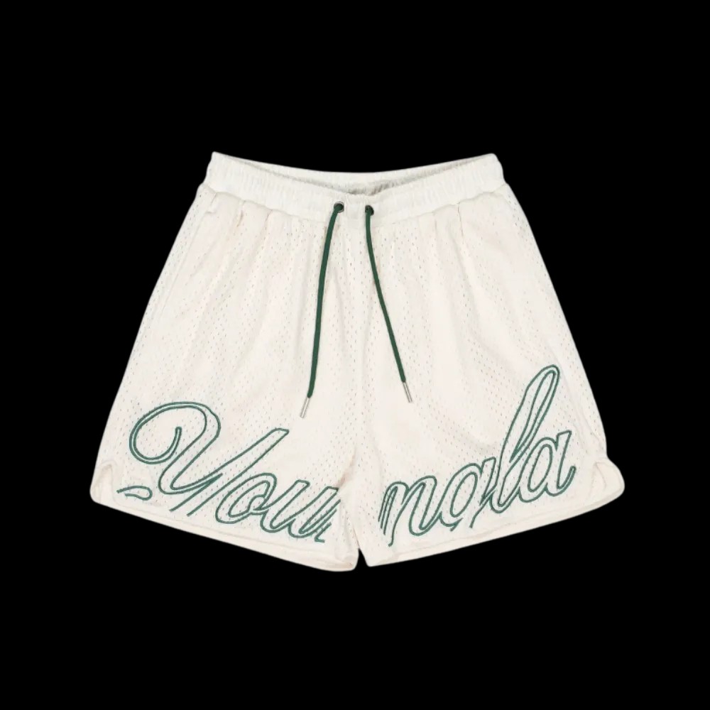 YoungLA Championship Shorts Off-White - HypeFly India View 1