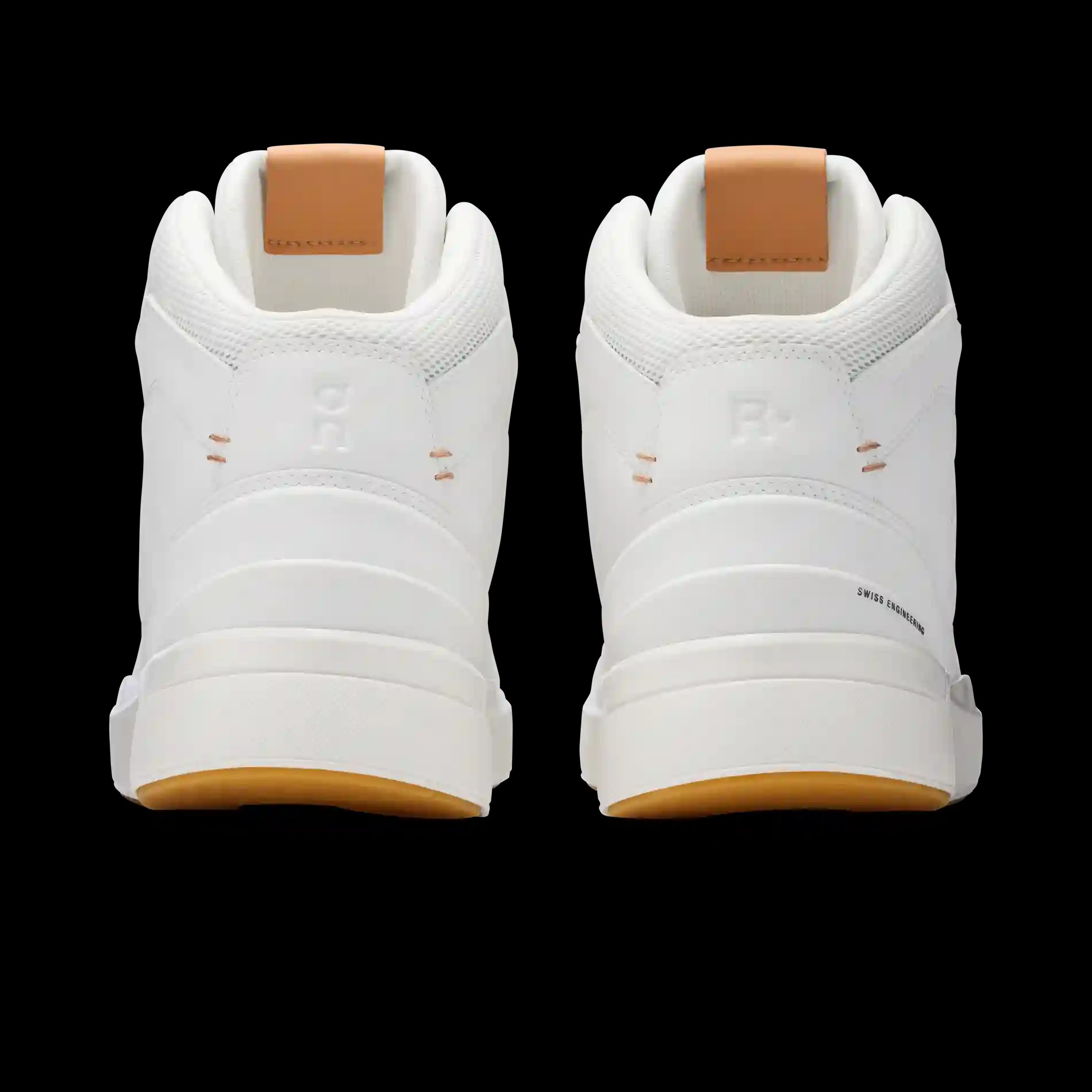THE ROGER Clubhouse Mid White Sandstone On Running - HypeFly India View 2