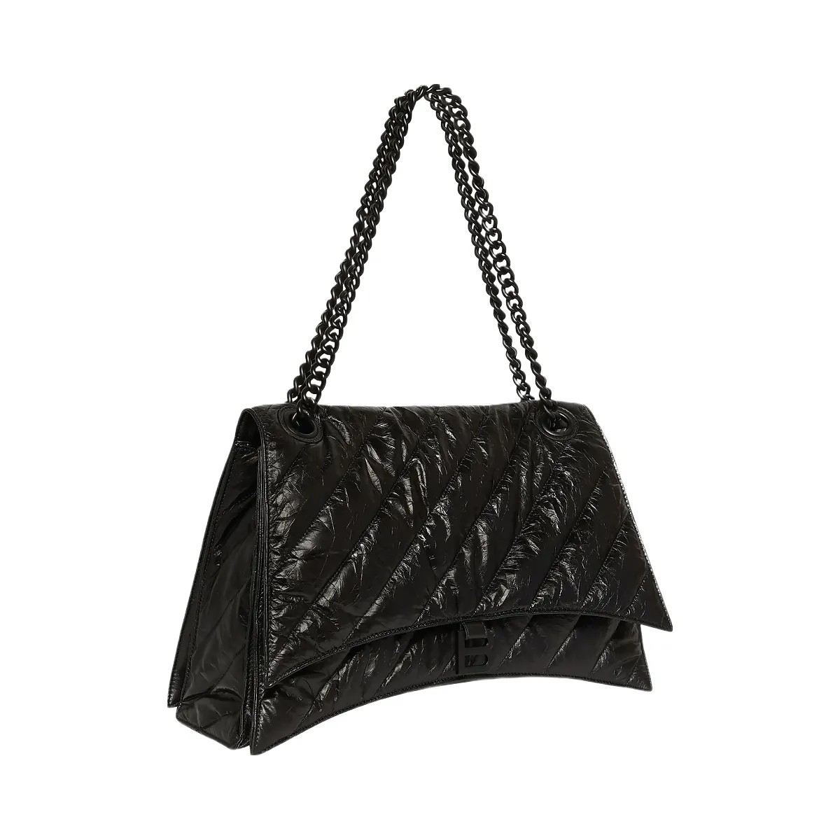 Balenciaga Crush Large Chain Bag Quilted - HypeFly India View 4
