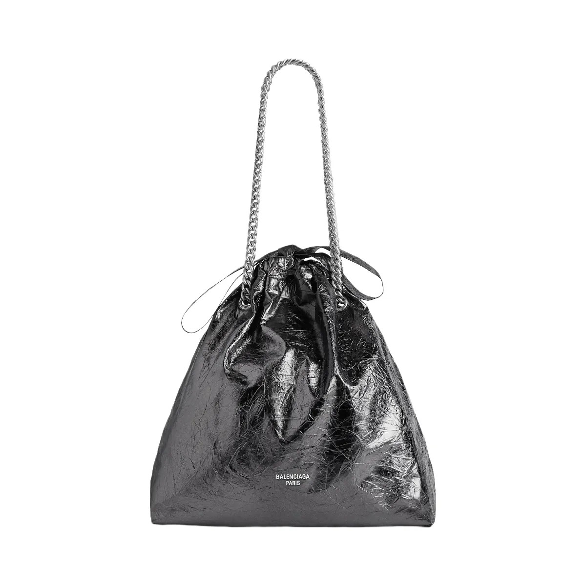 Balenciaga Crush Medium Metallized Tote Bag - HypeFly India View 1