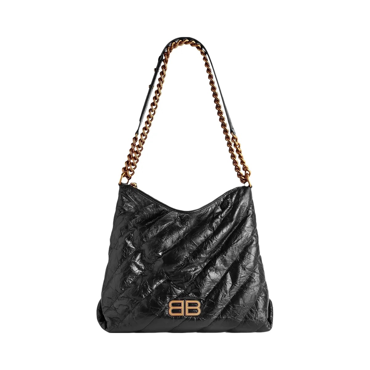 Balenciaga Crush Medium Quilted Hobo Bag - HypeFly India View 1