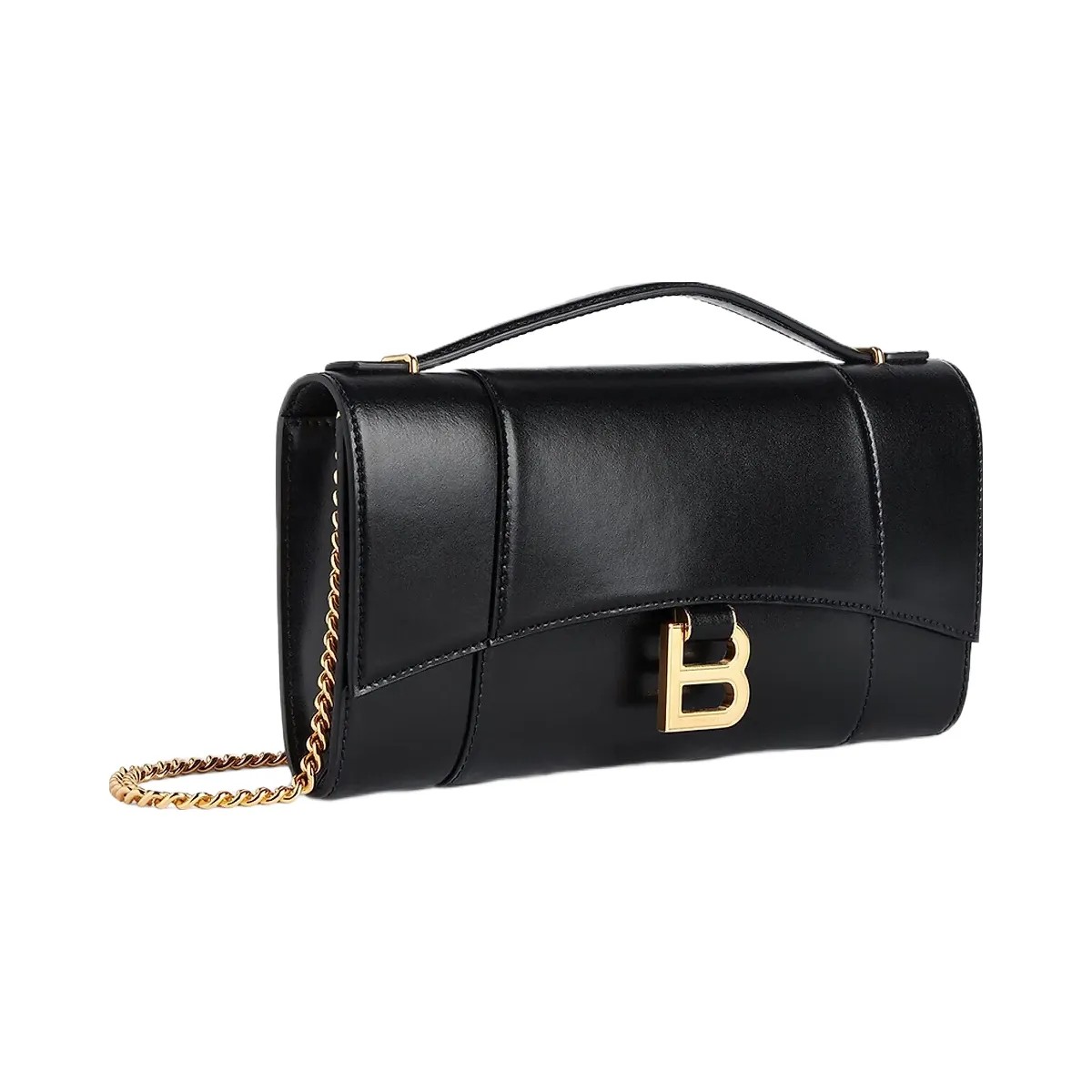 Balenciaga Hourglass Pochette with Chain - HypeFly India View 4
