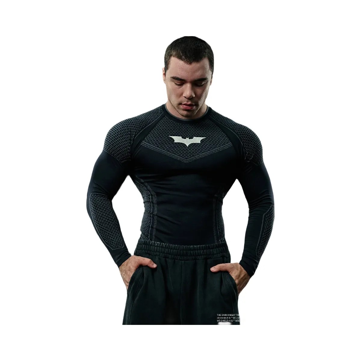 YoungLA Batman Compression Longsleeves 'Black' - HypeFly India View 1