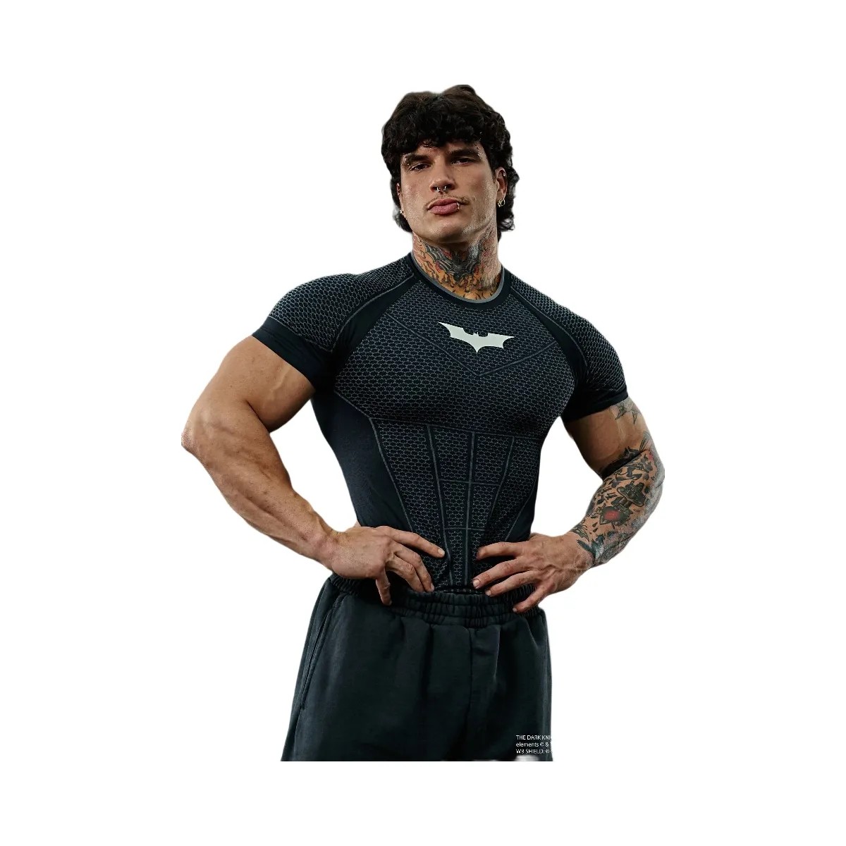 YoungLA Batman Compression Tees 'Black' - HypeFly India View 1