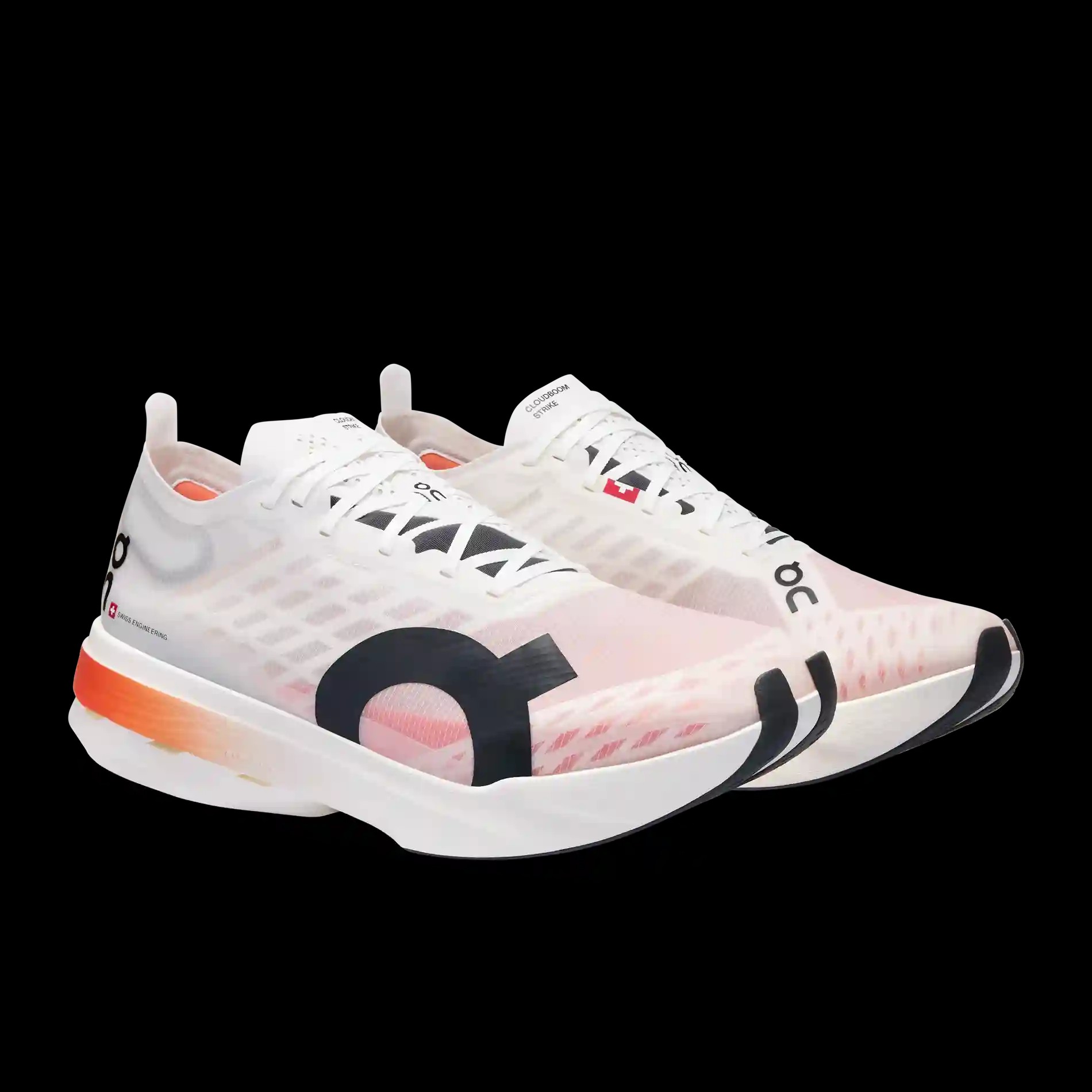 On Running Cloudboom Strike White Black  - HypeFly India View 2
