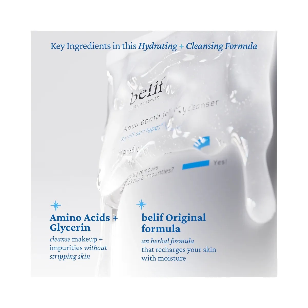 belif Aqua Bomb Hydrating Jelly Cleanser - HypeFly India View 3
