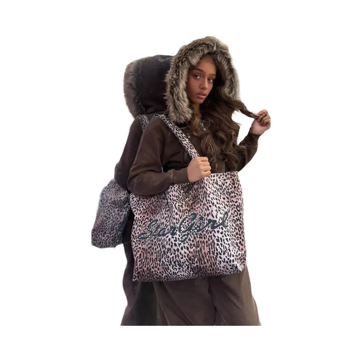 Broken Planet Star Girl Cheetah Bag - HypeFly India View 2