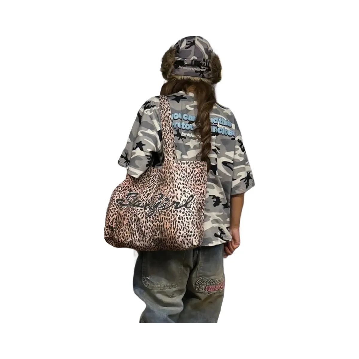 Broken Planet Star Girl Cheetah Bag - HypeFly India View 3