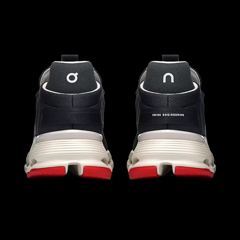 On Running Cloudnova 2 Black Red - HypeFly India View 3