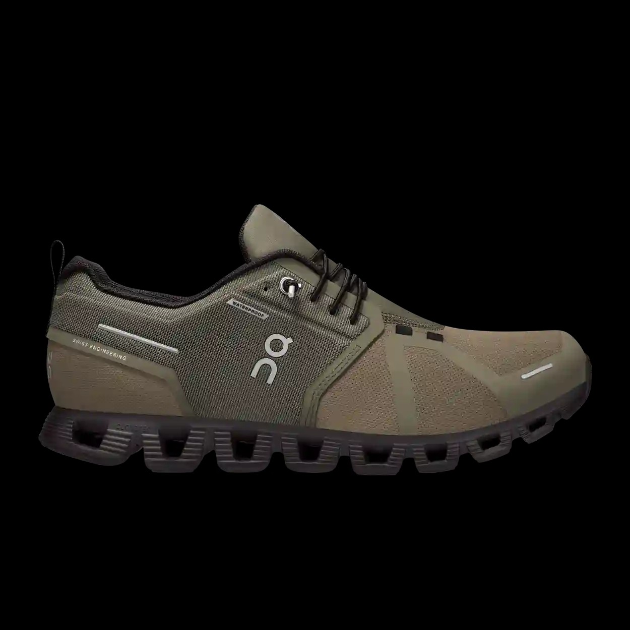 On Running Cloud 5 Waterproof Olive Black - HypeFly India View 1