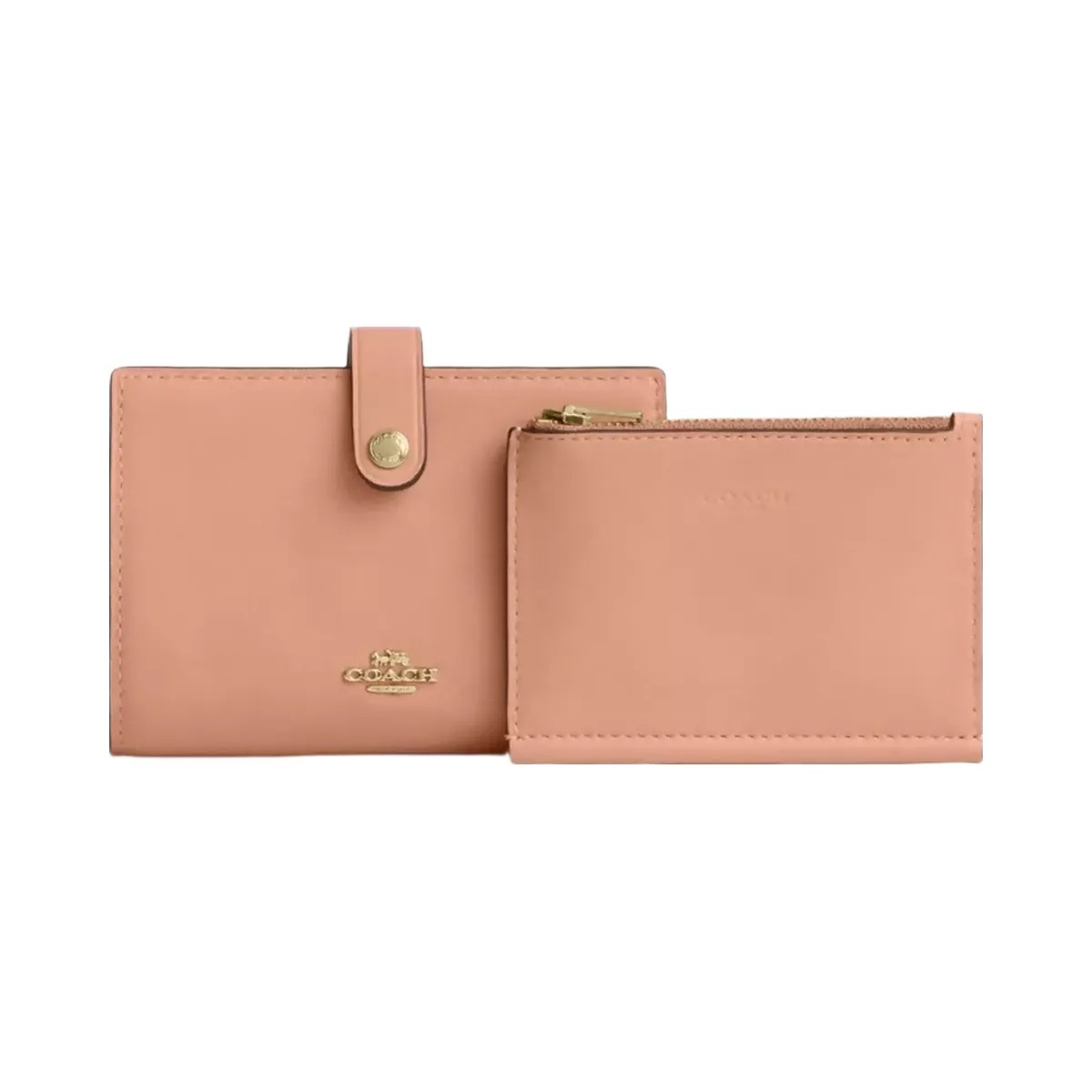 Coach 2-In-1 Wallet in Gold Light Pink - HypeFly India View 2