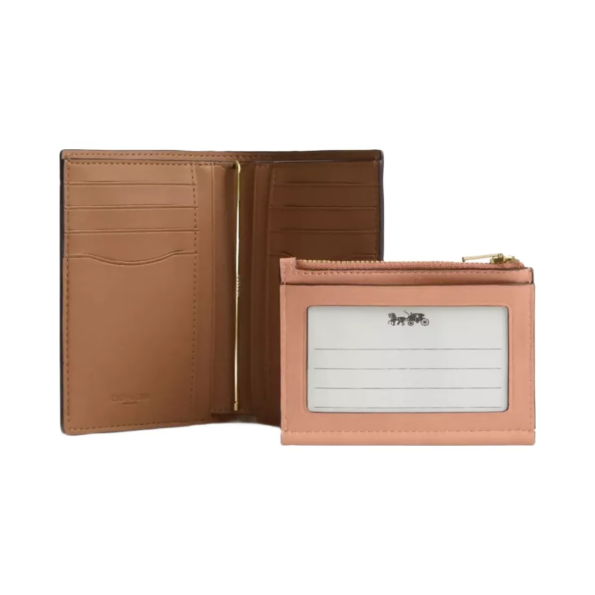 Coach 2-In-1 Wallet in Gold Light Pink - HypeFly India View 3