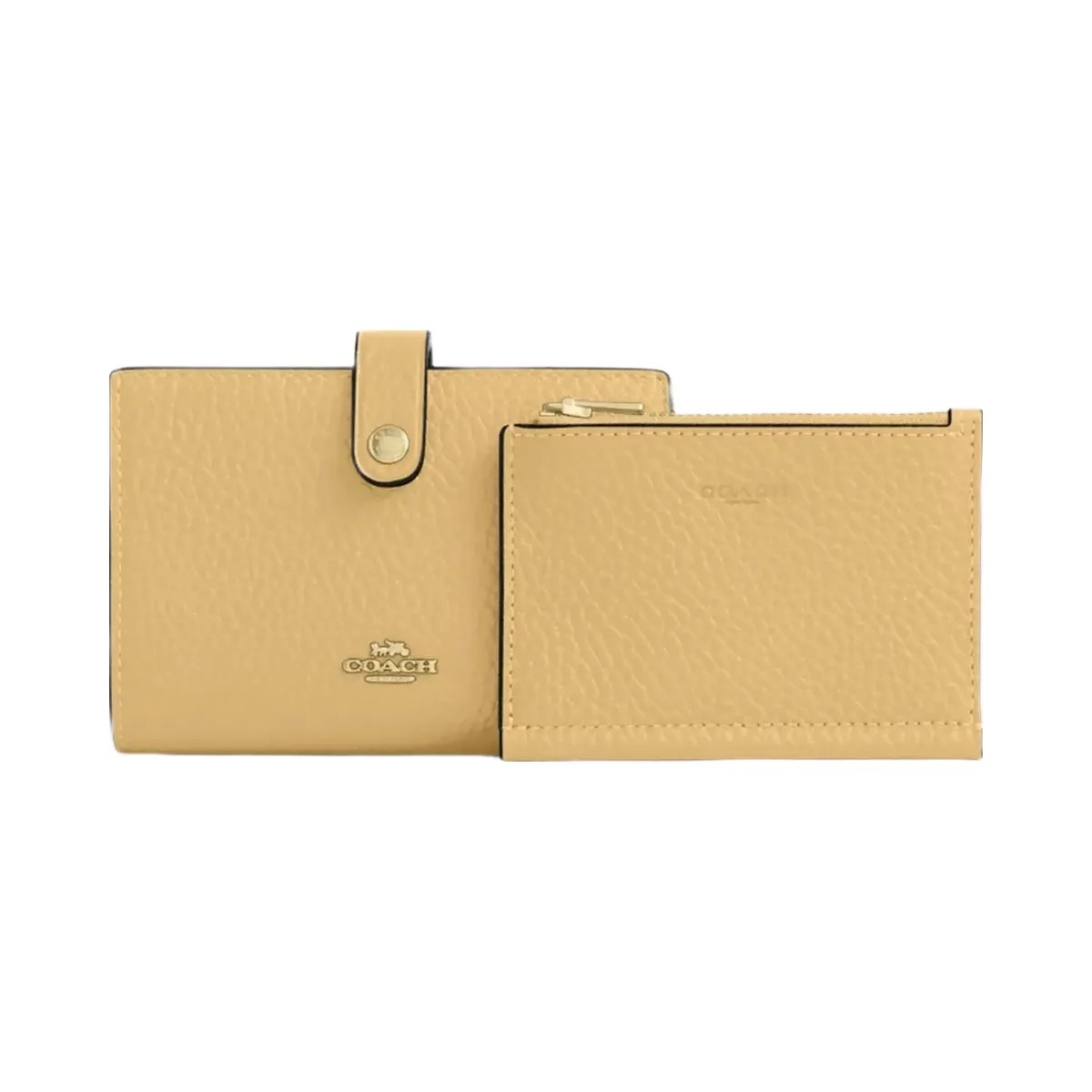 Coach 2-In-1 Wallet in Gold Soft Yellow - HypeFly India View 2