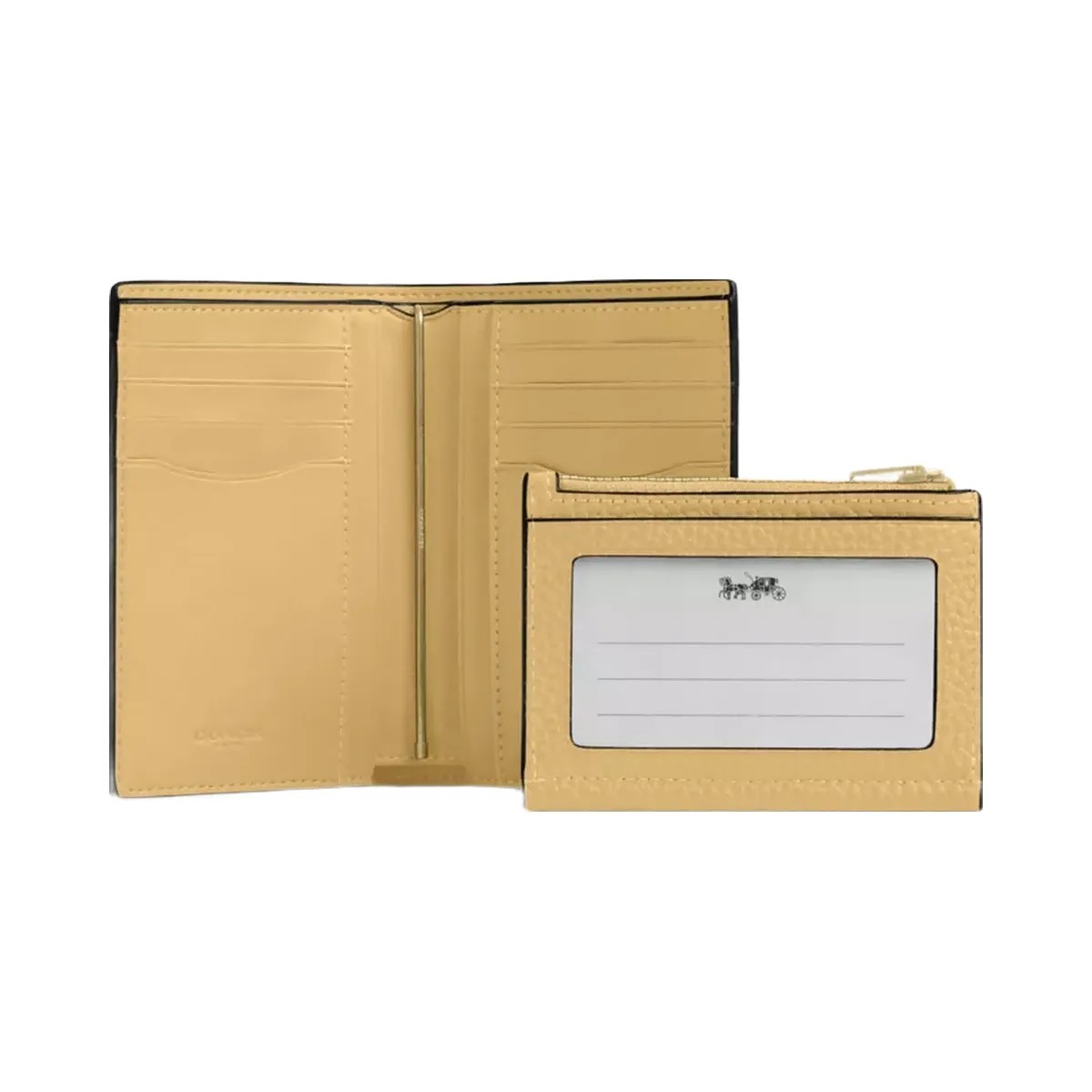Coach 2-In-1 Wallet in Gold Soft Yellow - HypeFly India View 3