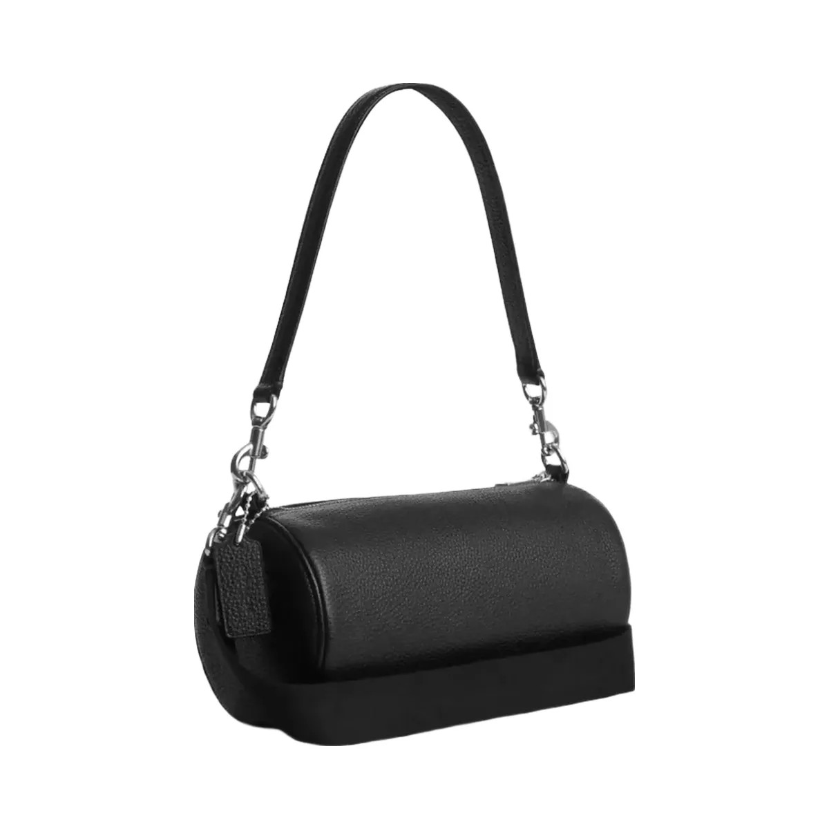 Coach Andre Barrel Bag 24 in Silver Black - HypeFly India View 2