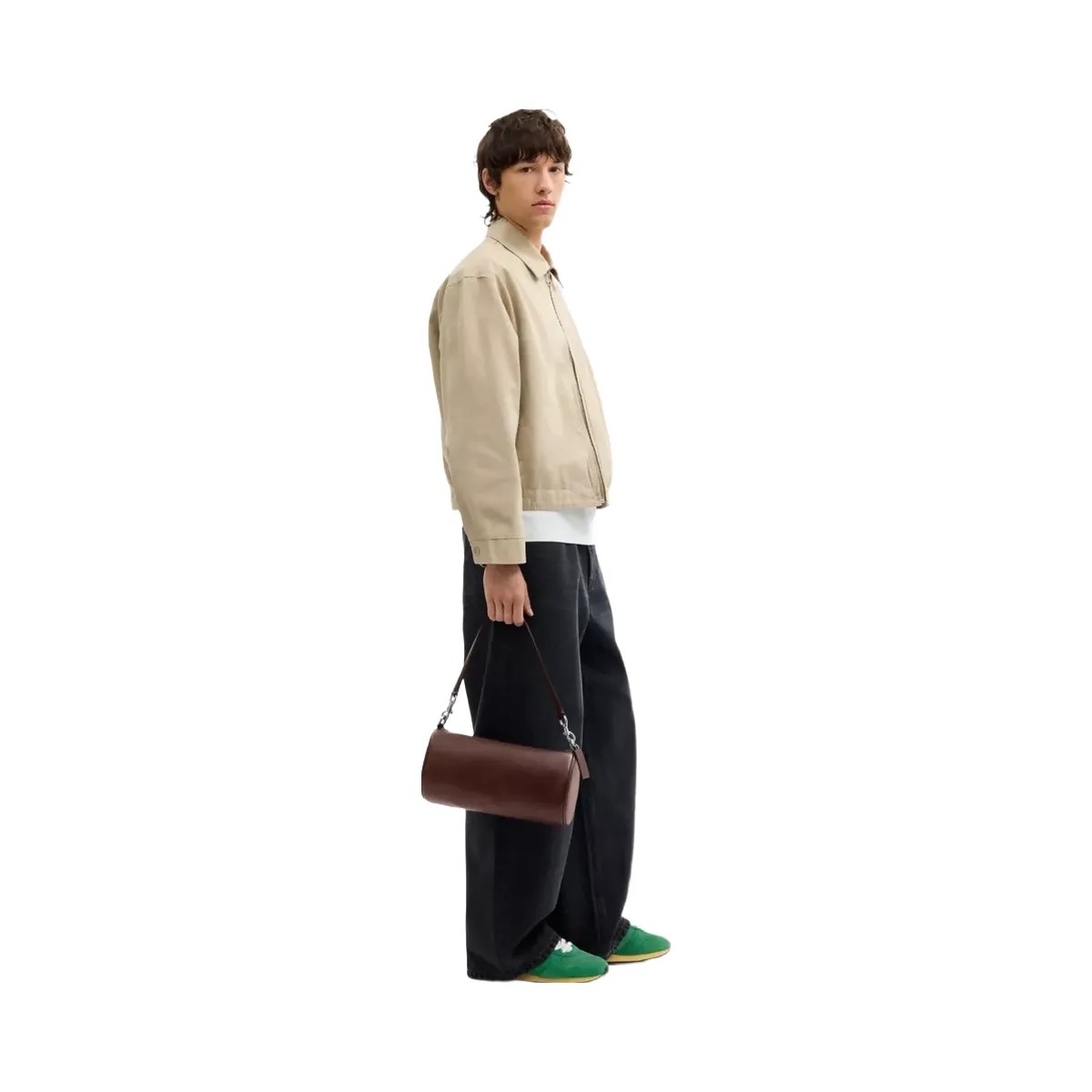 Coach Andre Barrel Bag 30 in Silver Maple - HypeFly India View 6