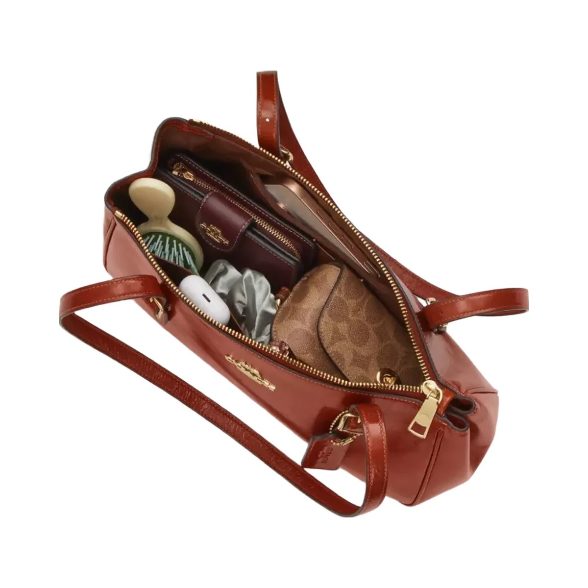 Coach Asher Shoulder Bag in Im Cinnamon - HypeFly India View 3