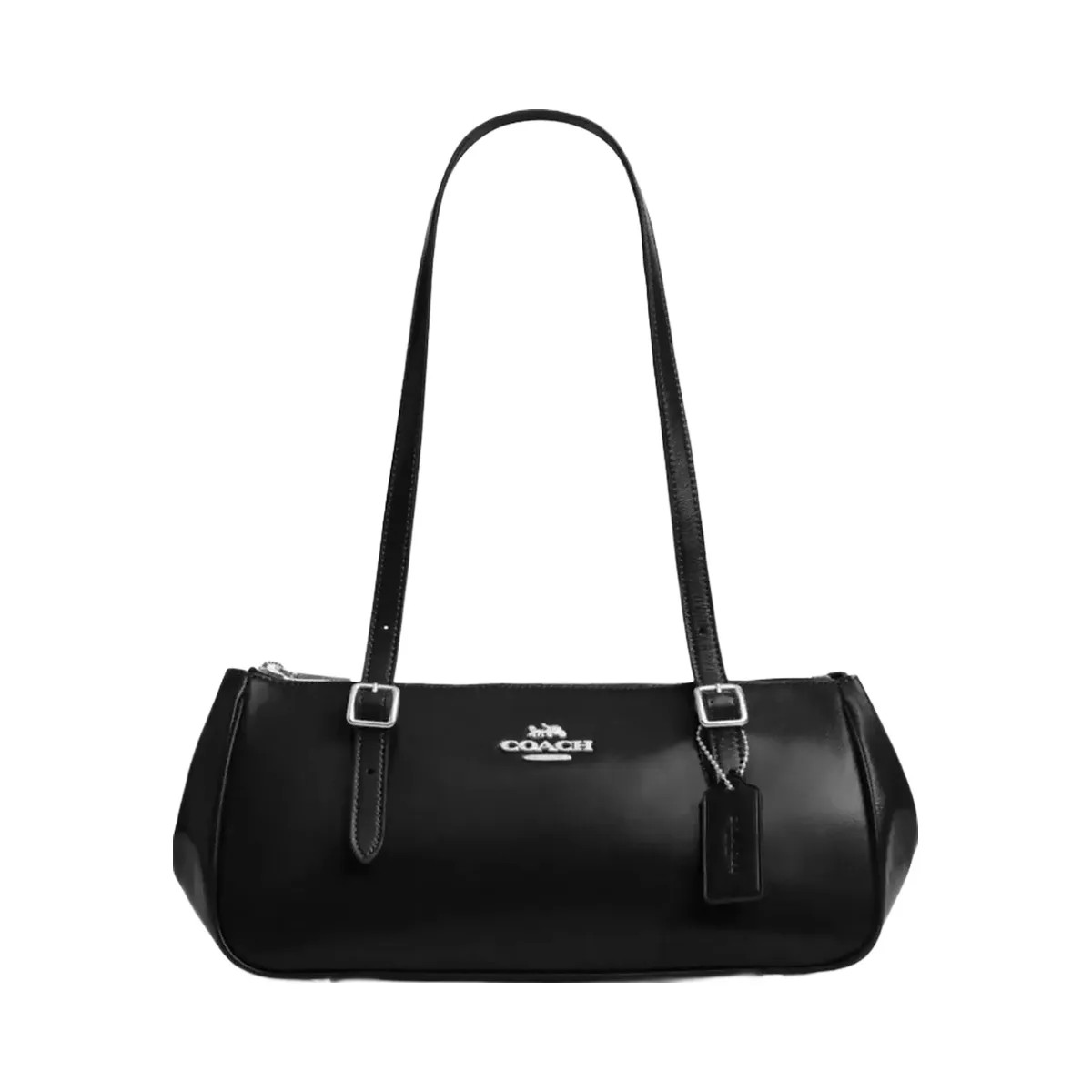 Coach Asher Shoulder Bag in Silver Black - HypeFly India View 1