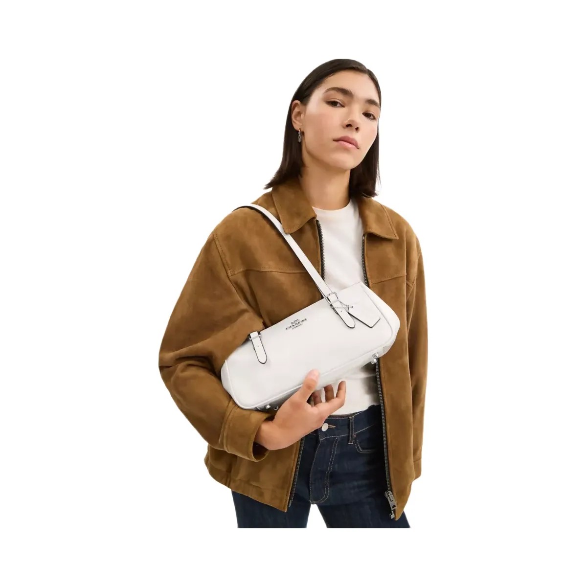 Coach Asher Shoulder Bag in Silver Chalk - HypeFly India View 6