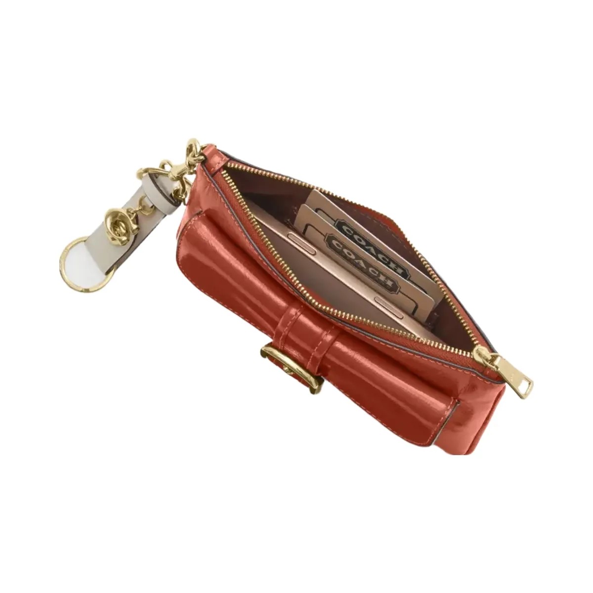 Coach Ashton Wristlet in Gold Cinnamon - HypeFly India View 2