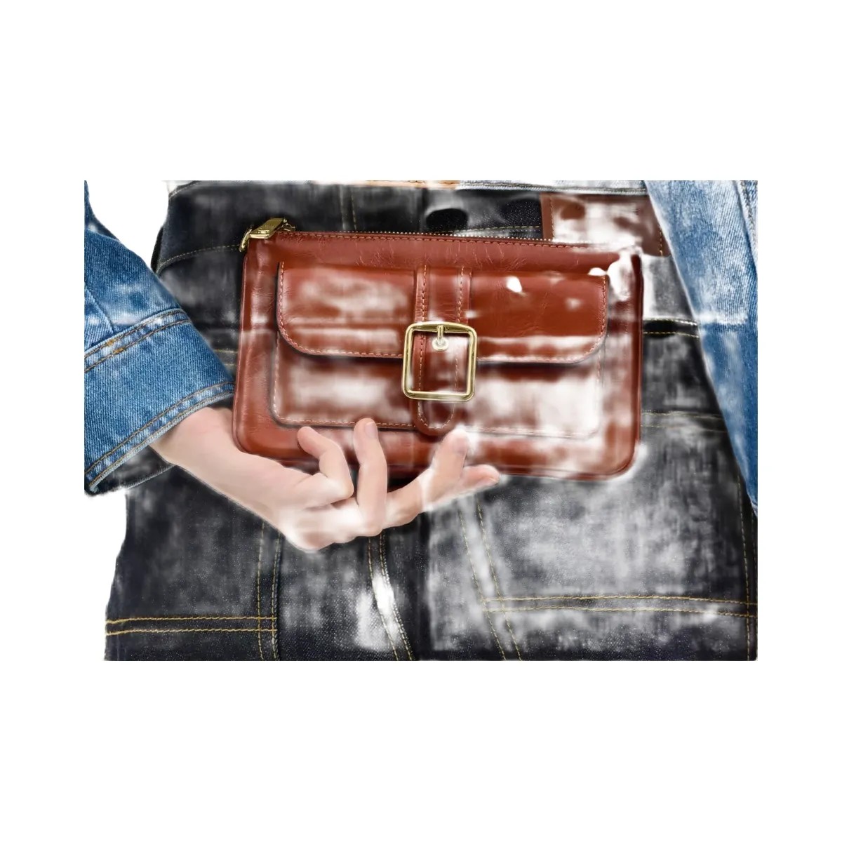 Coach Ashton Wristlet in Gold Cinnamon - HypeFly India View 5