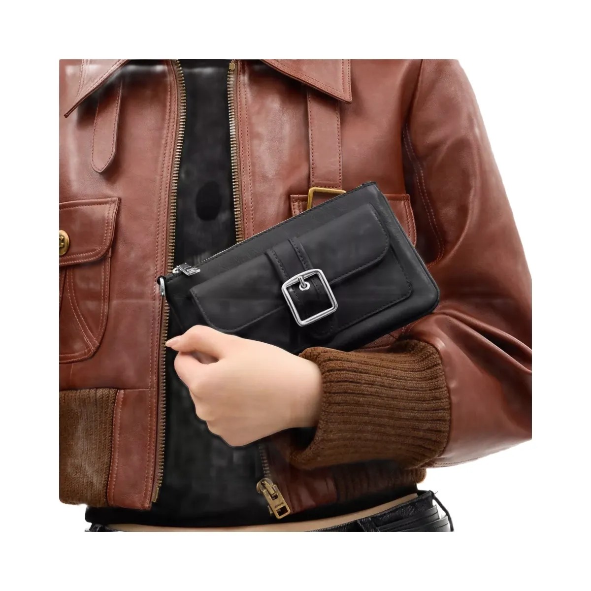 Coach Ashton Wristlet in Silver Black - HypeFly India View 5