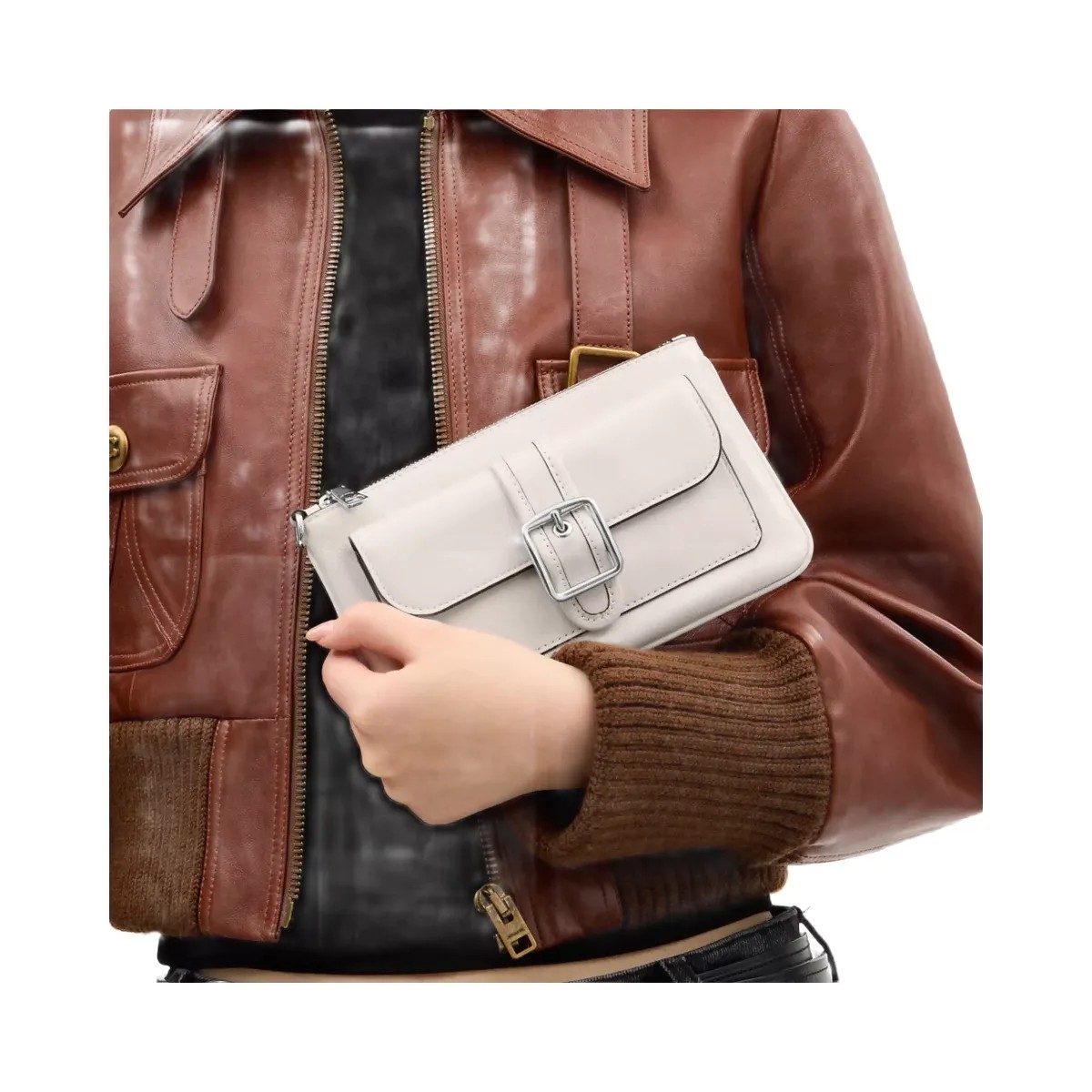 Coach Ashton Wristlet in Silver Chalk - HypeFly India View 5