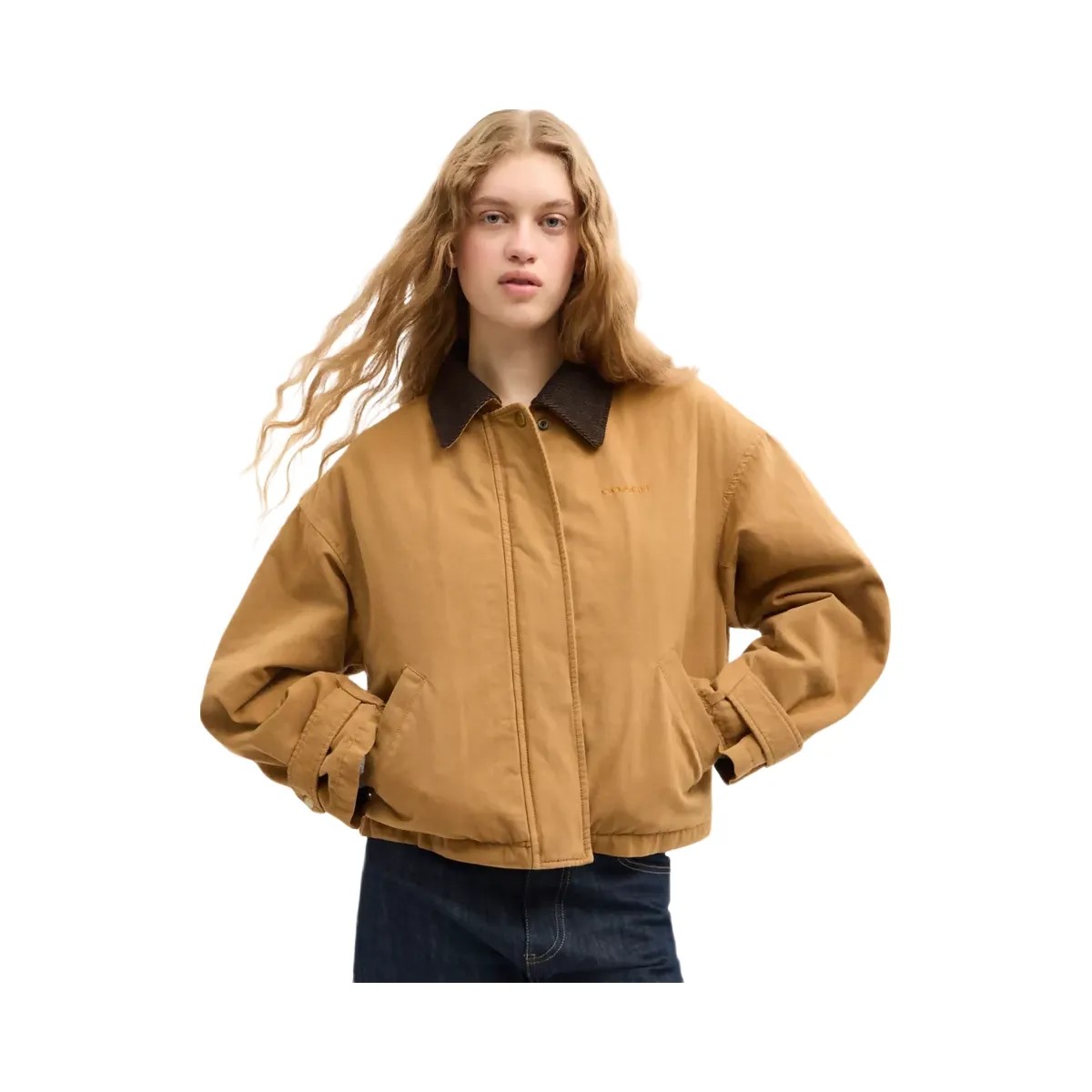 Coach Barn Jacket in Chestnut - HypeFly India View 4