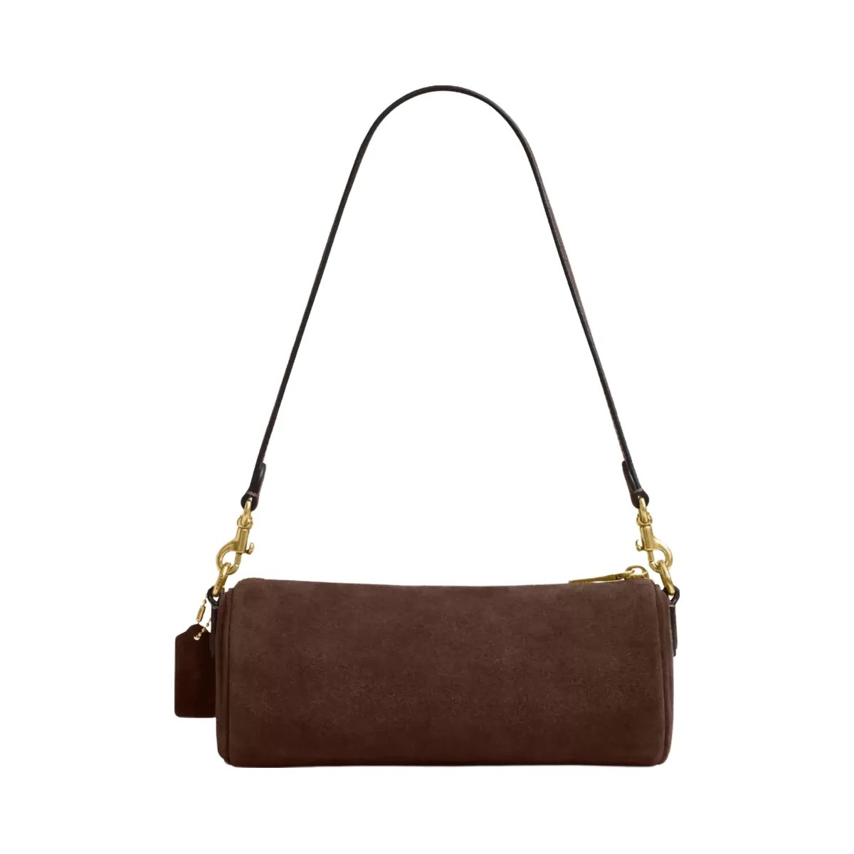 Coach Barrel Bag in Brass Dark Chocolate - HypeFly India View 3