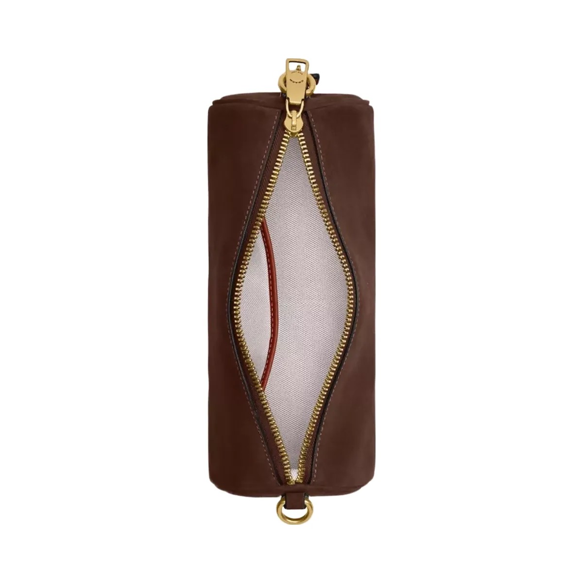 Coach Barrel Bag in Brass Dark Chocolate - HypeFly India View 5