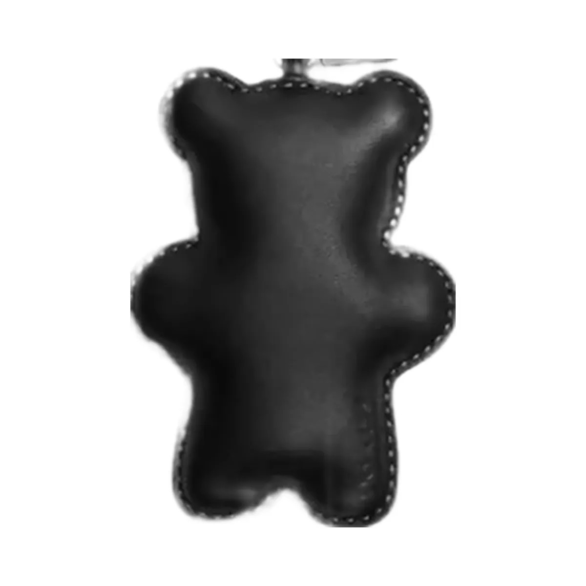 Coach Bear Puffy Bag Charm in Silver Black - HypeFly India View 1