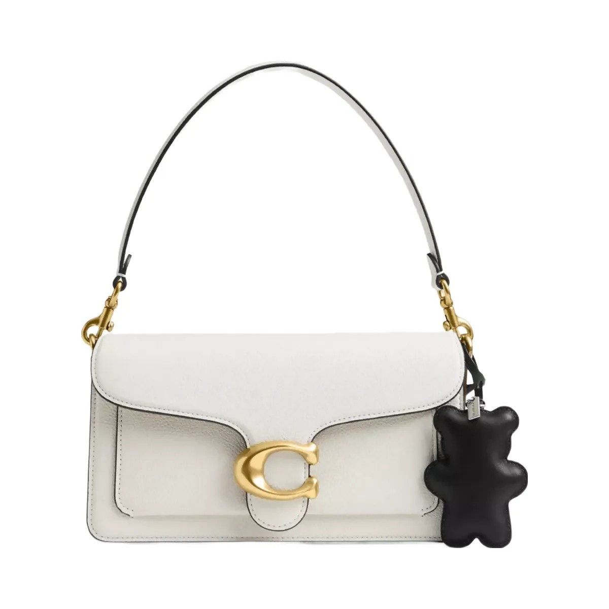 Coach Bear Puffy Bag Charm in Silver Black - HypeFly India View 2