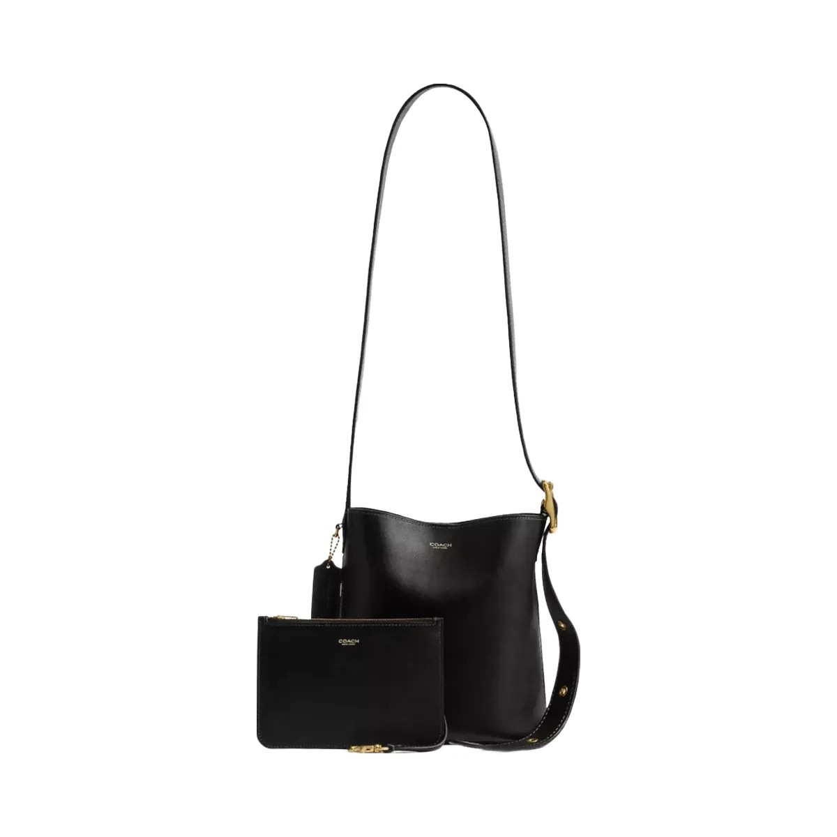 Coach Bleecker Bucket Bag 21 in Brass Black - HypeFly India View 2