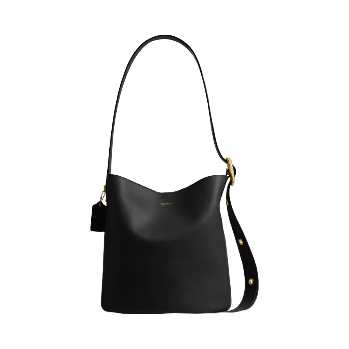 Coach Bleecker Bucket Bag in Brass Black - HypeFly India View 1