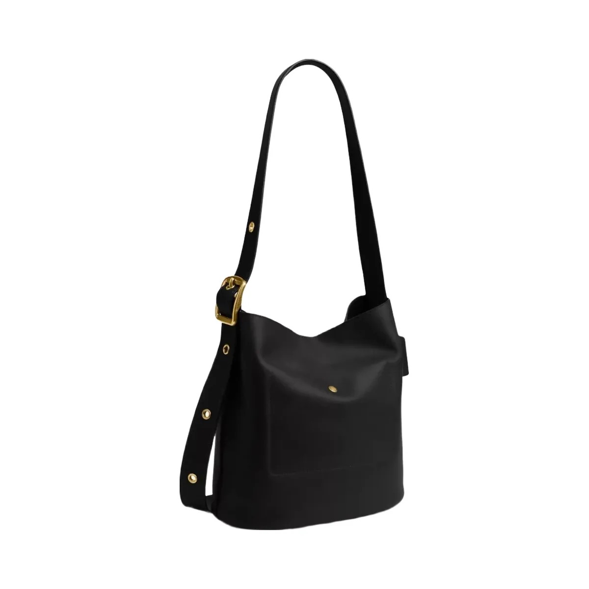 Coach Bleecker Bucket Bag in Brass Black - HypeFly India View 3