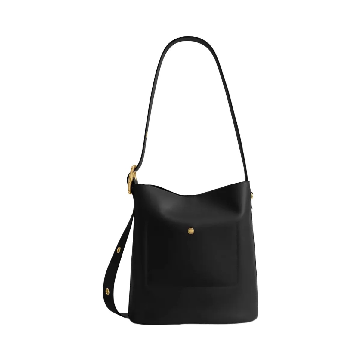 Coach Bleecker Bucket Bag in Brass Black - HypeFly India View 4