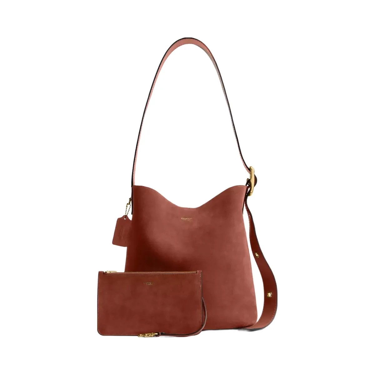 Coach Bleecker Bucket Bag in Brass Clay - HypeFly India View 2