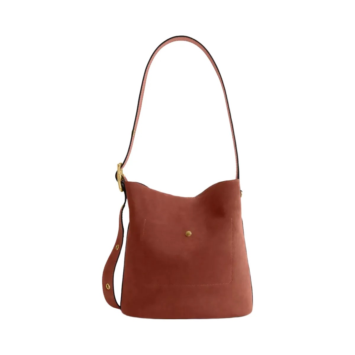 Coach Bleecker Bucket Bag in Brass Clay - HypeFly India View 4