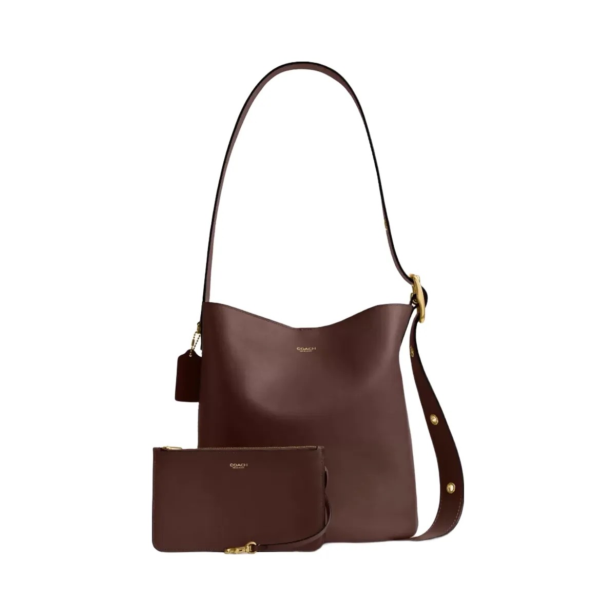 Coach Bleecker Bucket Bag in Brass Maple - HypeFly India View 2