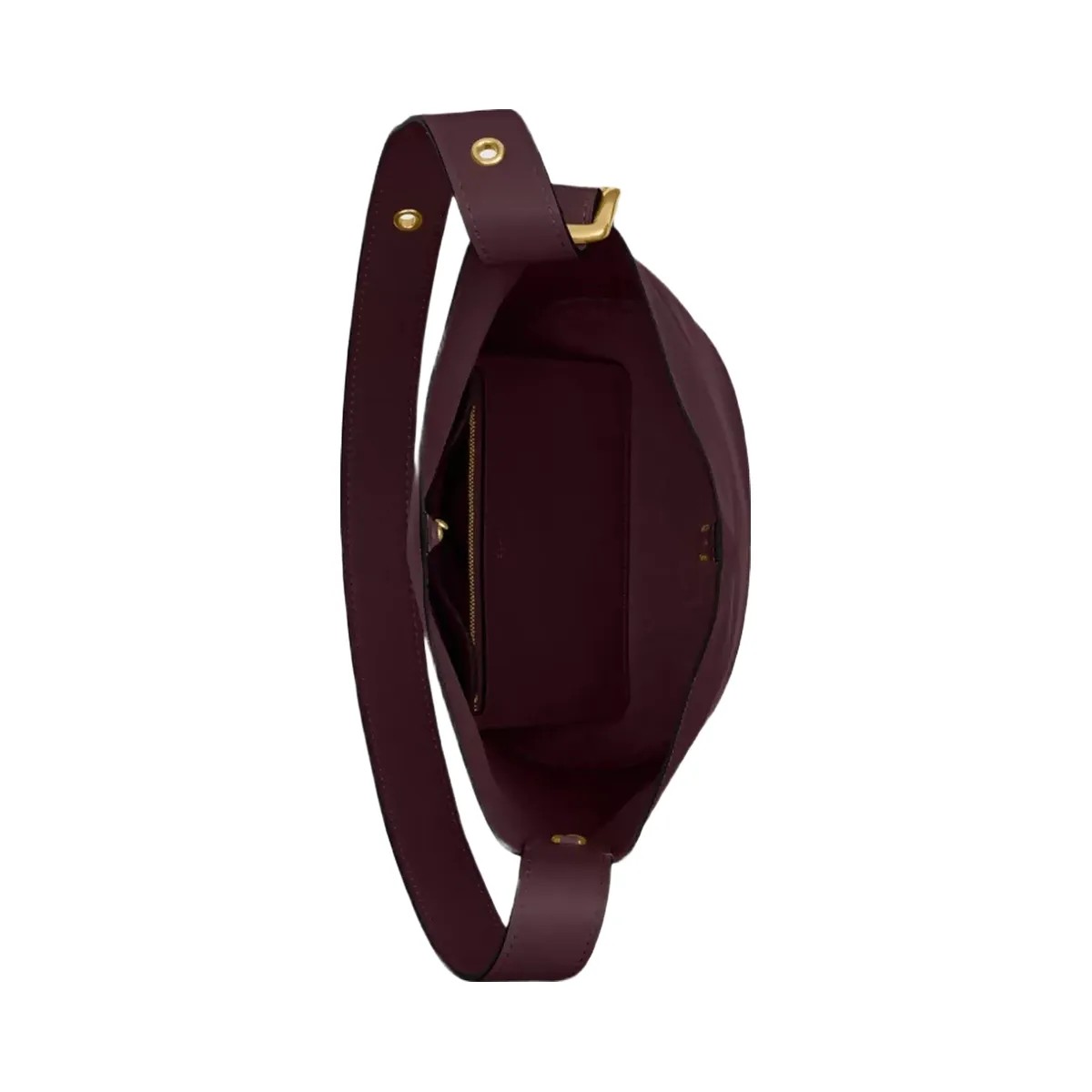Coach Bleecker Bucket Bag in Brass Merlot - HypeFly India View 6