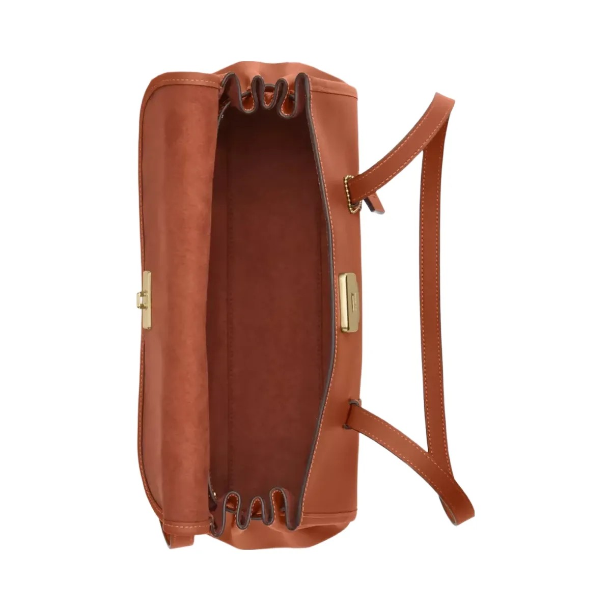 Coach Bridget Flap Shoulder Bag in Gold Tan - HypeFly India View 4