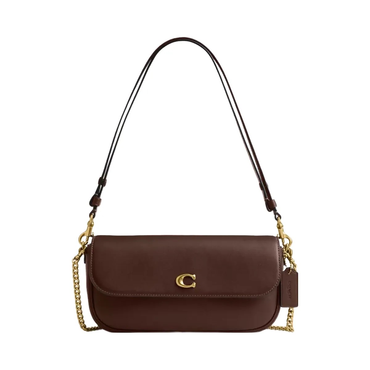 Coach Brook Flap Chain Bag in Brass Maple - HypeFly India View 1