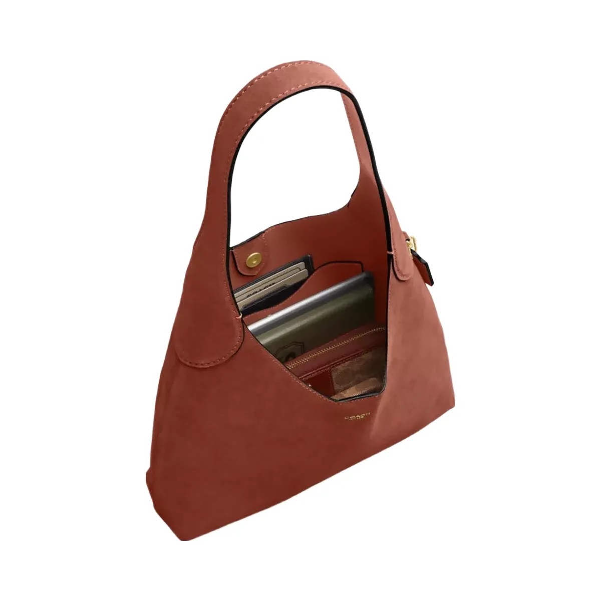 Coach Brooklyn Shoulder Bag 28 in Brass Clay - HypeFly India View 4