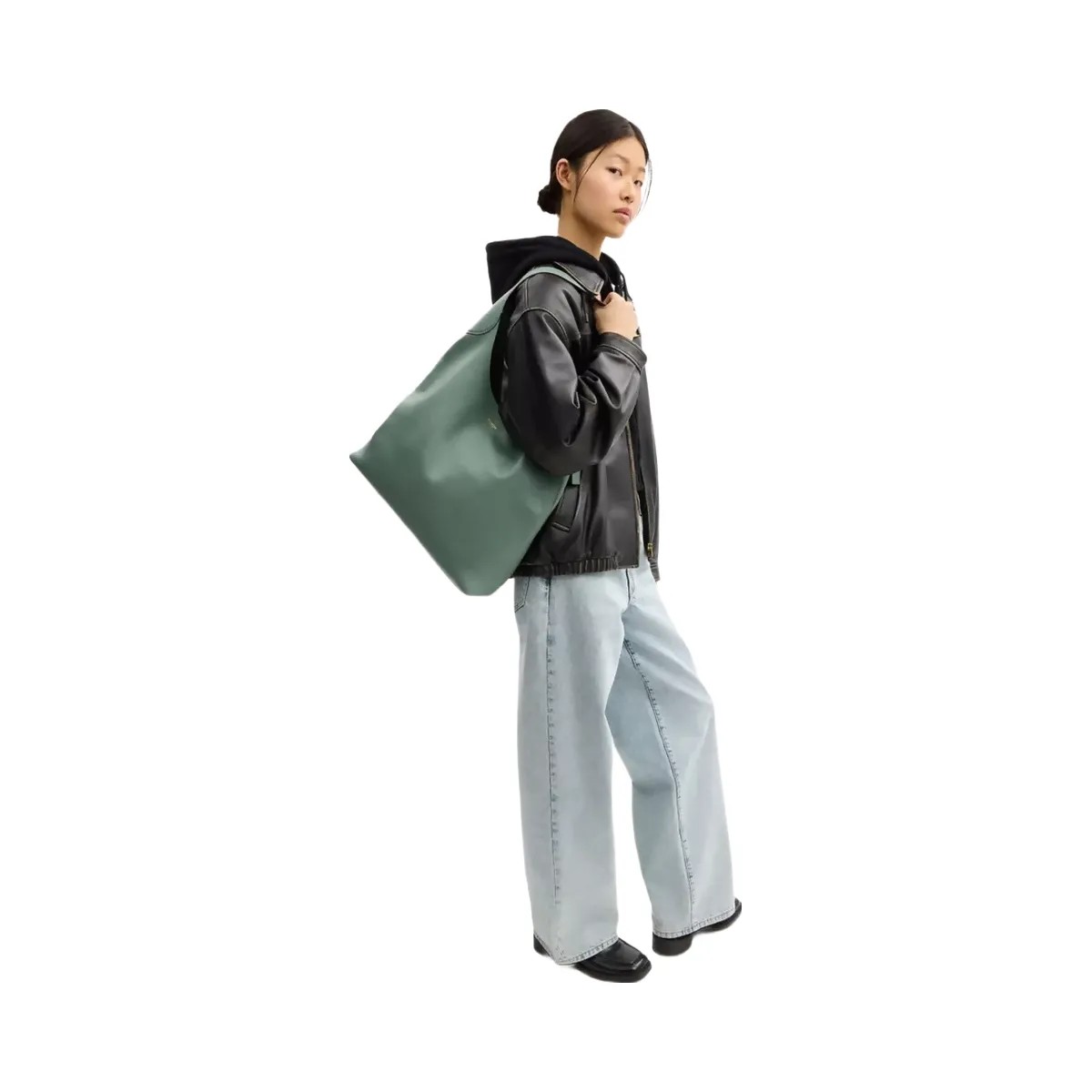 Coach Brooklyn Shoulder Bag 39 in Brass Sage - HypeFly India View 6